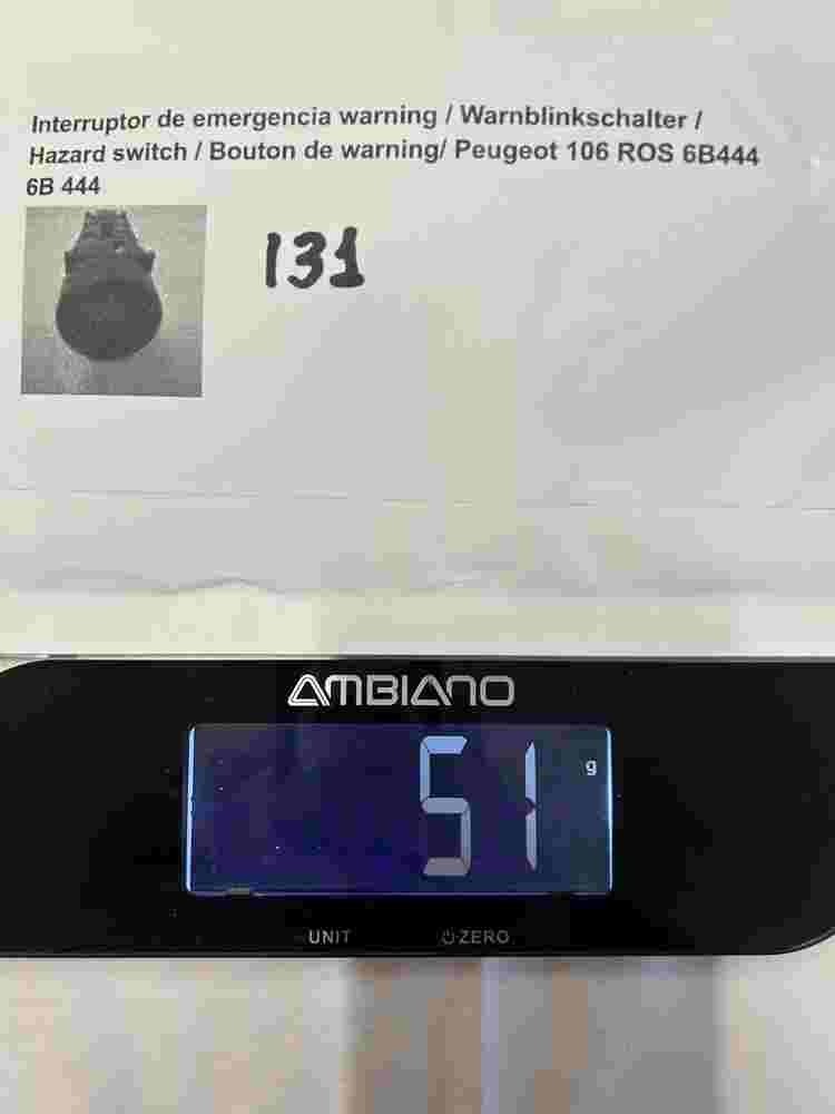 Warnblinkschalter  Peugeot 205 106 ROS 6B444 6B 444
