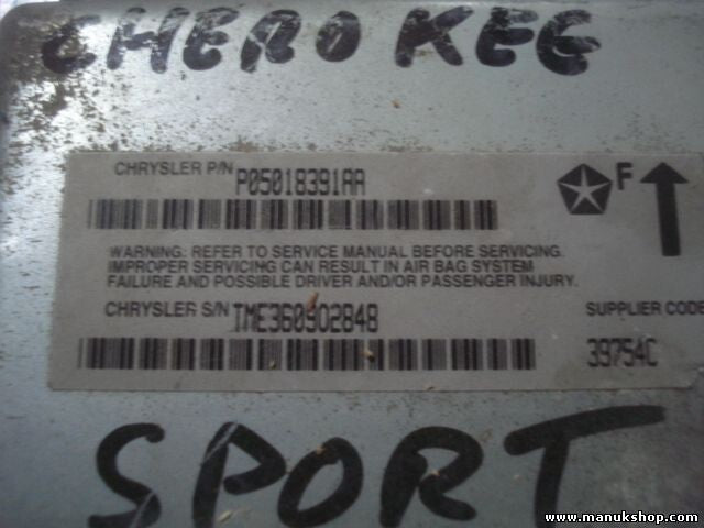 Airbagsensor Airbagsteuergerät  Jeep Cherokee P05018391AA 05018391AA 39754C