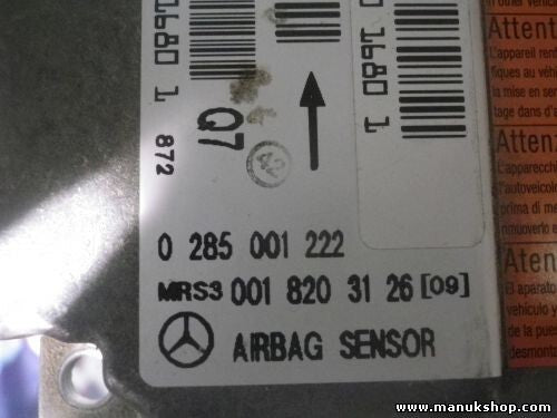 Airbagsensor Airbagsteuergerät Mercedes-Benz W168 Q7 0018203126