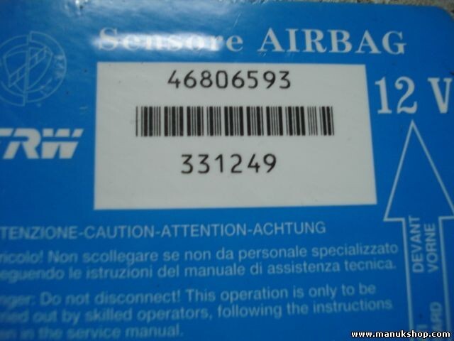 Airbagsensor Airbagsteuergerät Fiat Punto 12V TRW 46806593 331249