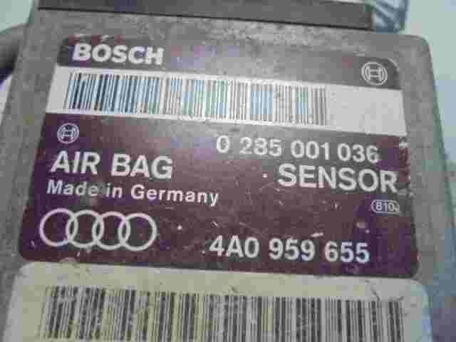Airbagsensor Airbagsteuergerät Audi 80 100 S4 C4 A6 4A0959655 BOSCH 0285001036