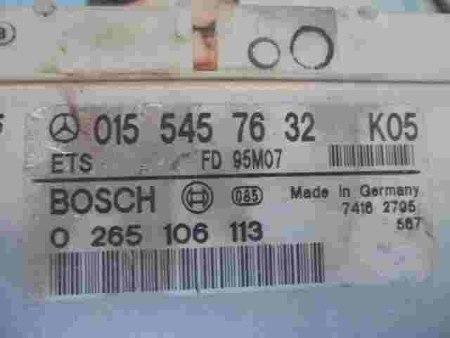 ETS ABS Steuergerät Mercedes E W210 0155457632 K05 BOSCH 0265106113 FD95M07