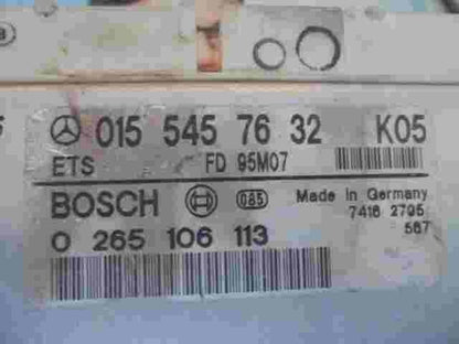 ETS ABS Steuergerät Mercedes E W210 0155457632 K05 BOSCH 0265106113 FD95M07
