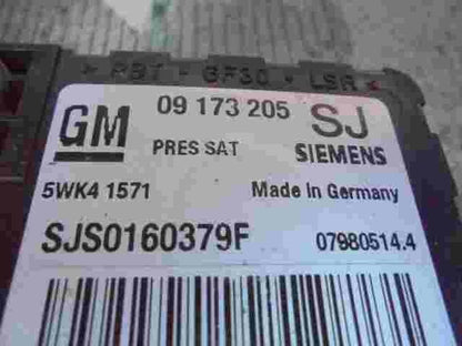 Airbagsensor Airbagsteuergerät Opel Omega B GM 09173205SJ 09173205 SJ 5WK41571