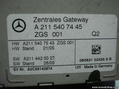 Steuergerät Zentrales Gateway Mercedes-Benz W169 Q2 A2115407445 A2115407545