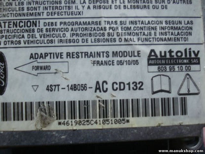 Airbagsensor Airbagsteuergerät Ford Mondeo 4S7T14B056AC 603951000