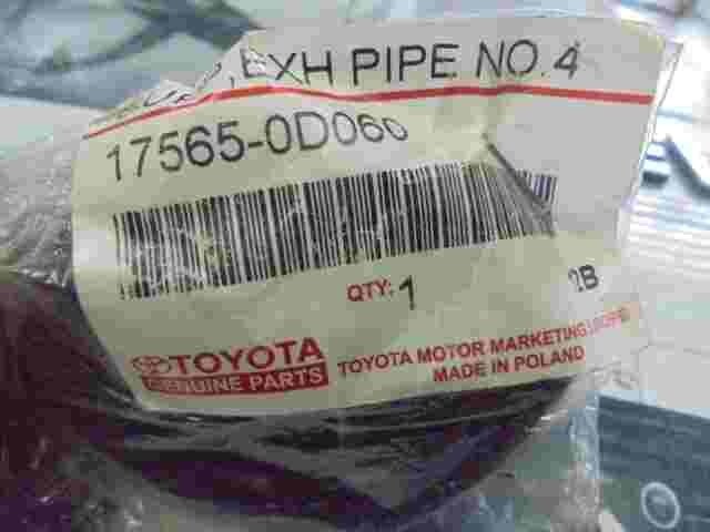 Support Exhaust pipe  Toyota Avensis T250   175650D060  17565-0D060