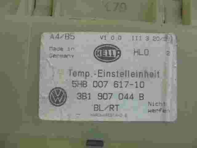 Klimabedienteil VW Volkswagen Passat B5 Golf IV 3B1907044B HELLA 5HB00761710
