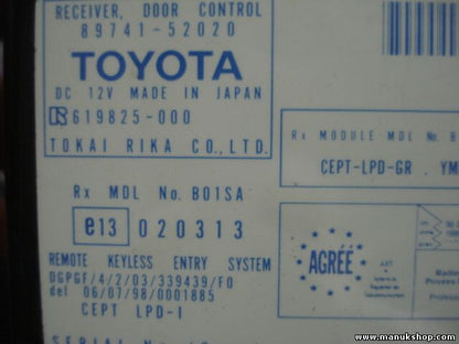 Empfänger Türsteuerung Toyota Yaris Verso 8974152020 89741-52020 619825000 RX