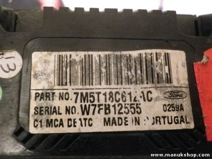Klimabedienteil Ford Focus 7M5T18C612AC 7M5T 18C612 AC C1 MCA DEATC W7FB12555