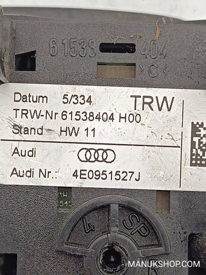 Schalter Lenkradverstellung Audi A8 Q5 Q7 A4 A6 4E0951527J 61538404H00 61538404