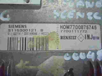 Motorsteuergerät Renault Megane HOM7700875745 7700875745 7700111772 S115300121B
