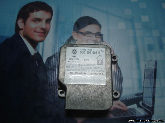 Airbagsensor Airbagsteuergerät VW Volkswagen 6Q0909605B 6QO909605B INDEX 02