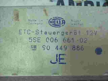 Steuergerät ABS Opel Astra F 90449886 90449886JE Hella 5SE00666102