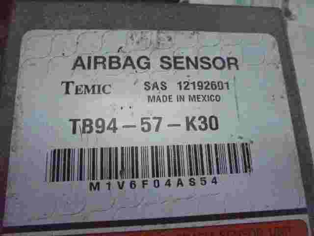 Airbagsensor Airbagsteuergerät Mazda TB9457K30  TEMIC SAS 12192601 M1V6F04AS54