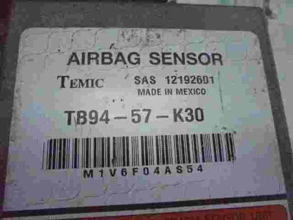 Airbagsensor Airbagsteuergerät Mazda TB9457K30  TEMIC SAS 12192601 M1V6F04AS54