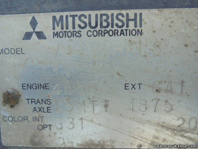 Motorhaube Mitsubishi Pajero Montero K90 2.5, 2477 ccm, 83 KW, 112 PS V44WNHFL6