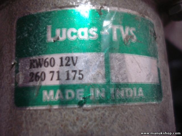 Wischermotor Tata Safari 16-2000 TVS RW60 12V 26071175 LUCAS 260 71 175