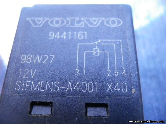 Relais  Volvo SIEMENS 98W27 12V 9441161 9 441 161 A4001-X40