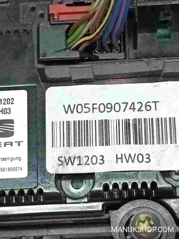 Klimabedienteil Seat Leon 5F 5F0907426T 5F0 907 426 T W05F0907426T 5HB01117482