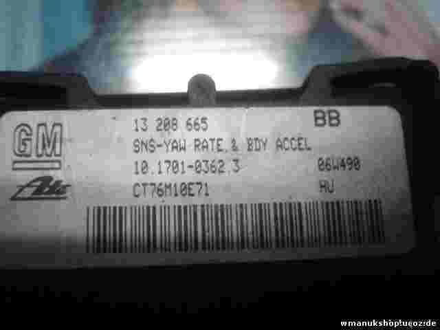 Drehratensensor ESP Opel Zafira B Astra H 06W490 GM 13208665 BB ATE 10170103623