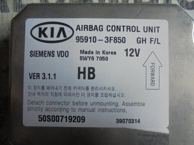 Airbagsensor Airbagsteuergerät Kia Opirus 959103F850 5WY67050 5S00719209
