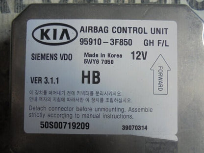 Airbagsensor Airbagsteuergerät Kia Opirus 959103F850 5WY67050 5S00719209