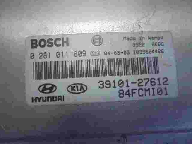 Motorsteuergerät Hyundai Matrix 1.5 3910127612  0281011809 84FCMI01 1039S04486