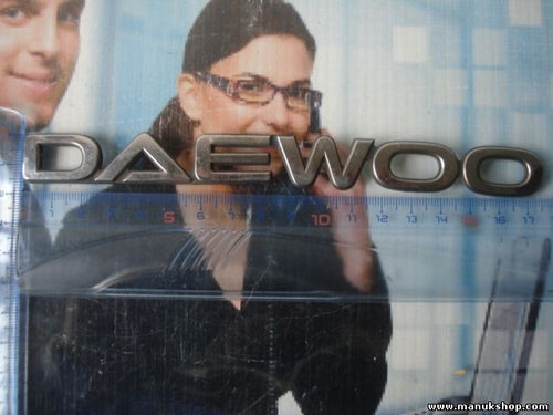 Emblem Logo hinten Daewoo 18cm.