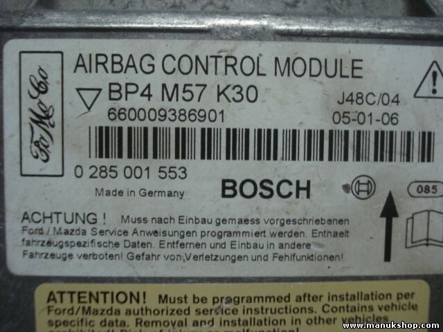 Airbagsensor Airbagsteuergerät Mazda 3 Ford BOSCH 0285001553 0 285 001 553