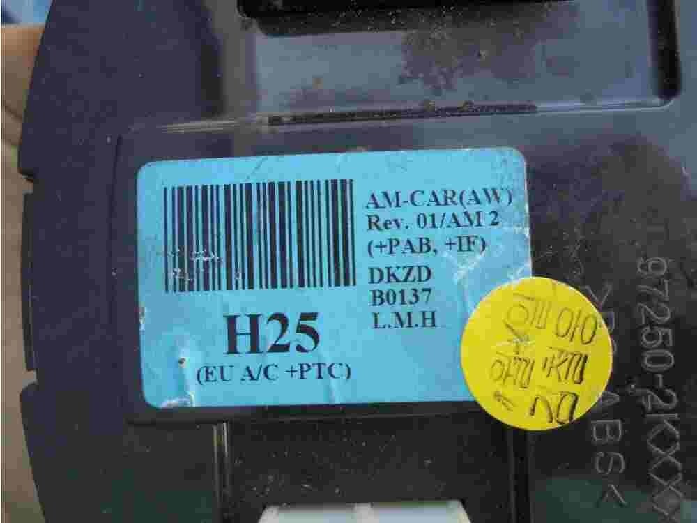 Klimabedienteil Kia Hyundai 972502KXXX 97250-2KXXX DKZD B0137