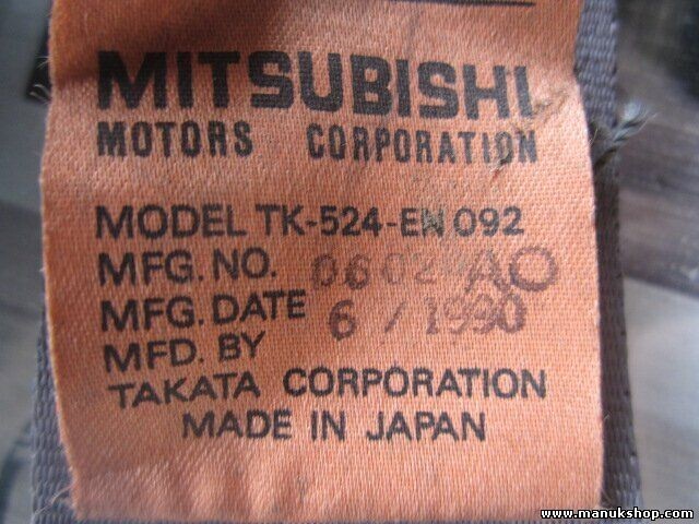 Sicherheitsgurt Gurt Mitsubishi Pajero Montero II V45W TK520EN092 TK520EN-092