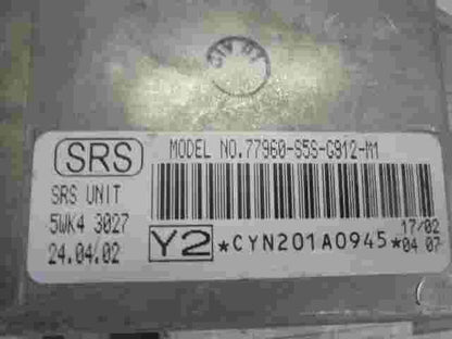 Airbagsensor Airbagsteuergerät Honda Civic (Y2) 77960S5SG912M1 SIEMENS 5WK43027