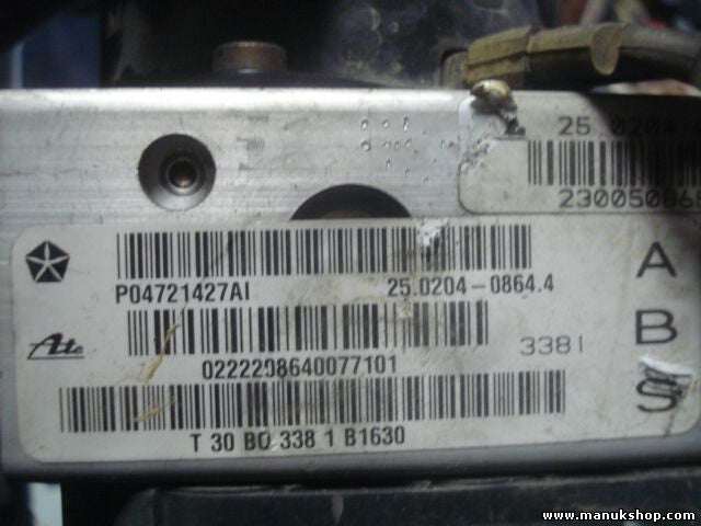 ABS Hydraulikblock Chrysler Voyager P04721427AI 04721427AI 25020408644