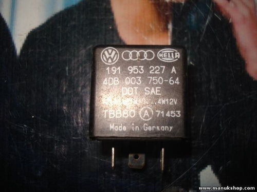 Warnblinker Relais VW Golf Jetta Passat 35i 191953227A HELLA 4DB00375064 Nr. 21