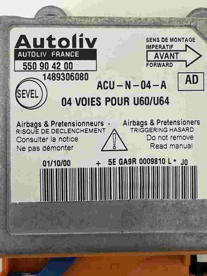 Airbagsensor Airbagsteuergerät Fiat Scudo Peugeot (AD) 1489306080  550904200