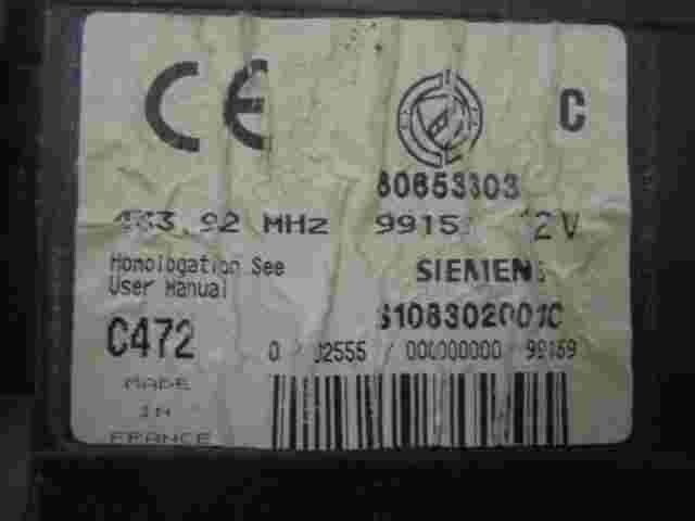 Steuergerät Wegfahrsperre Alarmmodul Alfa Romeo 156 60653303 SIEMENS S108302001C