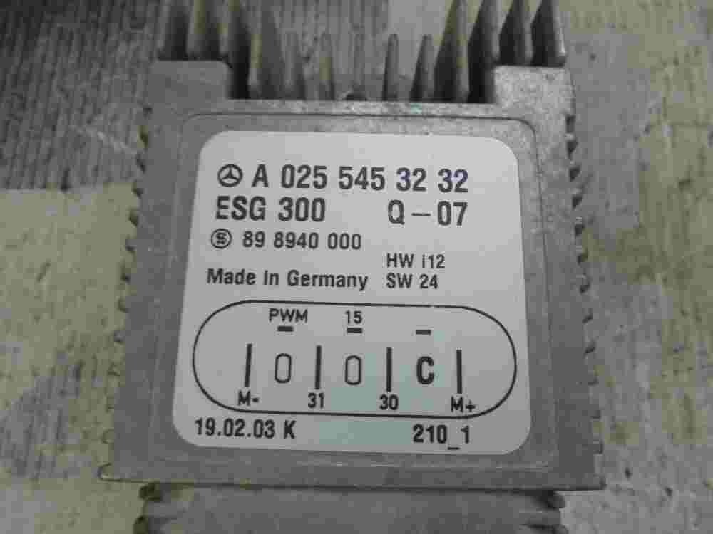 Steuergerät Elektrolüfter Mercedes W168 W210 A0255453232  898940000 ESG300 Q-07
