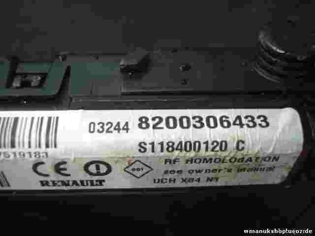 Steuergerät Multiplex Netzwerk Körper Megane Scénic II  8200306433 S118400120C