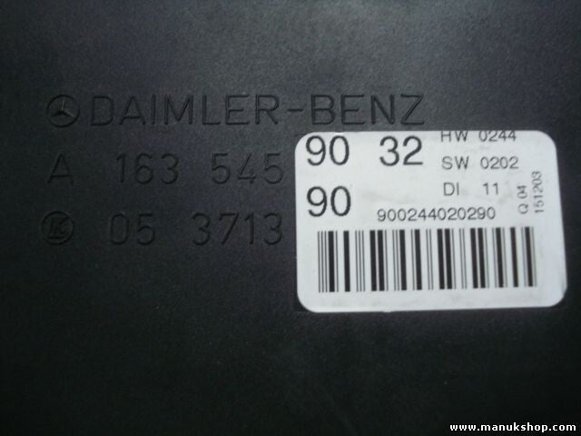 Steuergerät Wegfahrsperre Alarmmodul Mercedes W163 Daimler A1635459032 05371390