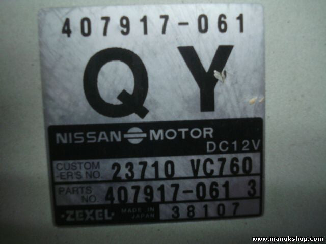 Motorsteuergerät Nissan Patrol Y61 (1997–2003) 4079170613 23710VC760 ZEXEL 38107
