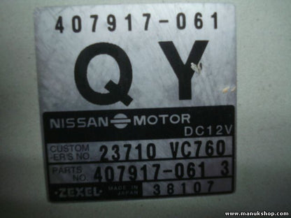 Motorsteuergerät Nissan Patrol Y61 (1997–2003) 4079170613 23710VC760 ZEXEL 38107