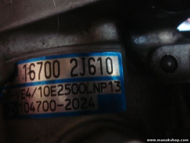 Dieselpumpe Einspritzpumpe Nissan Almera (N15) 167002J610 1047002024 1046002024