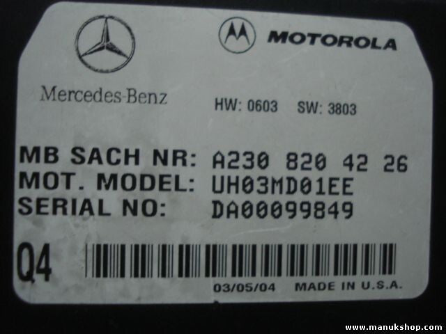 Steuergerät Interface Mercedes-Benz 2003 W 639 V 639 W639 V639 A2308204226 Q4