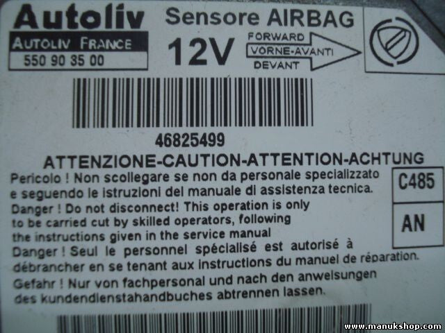 Airbagsensor Airbagsteuergerät Fiat Doblo 1.4 2000 (AN) 46825499