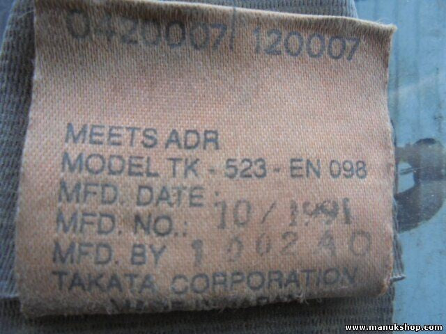Sicherheitsgurt vorne rechts Mitsubishi Pajero Montero V45W 1991-1999 TK523EN098