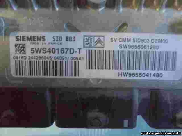 Motorsteuergerät Peugeot 407 HW9655041480 9655041480 SW9656061280 5WS40167D-T