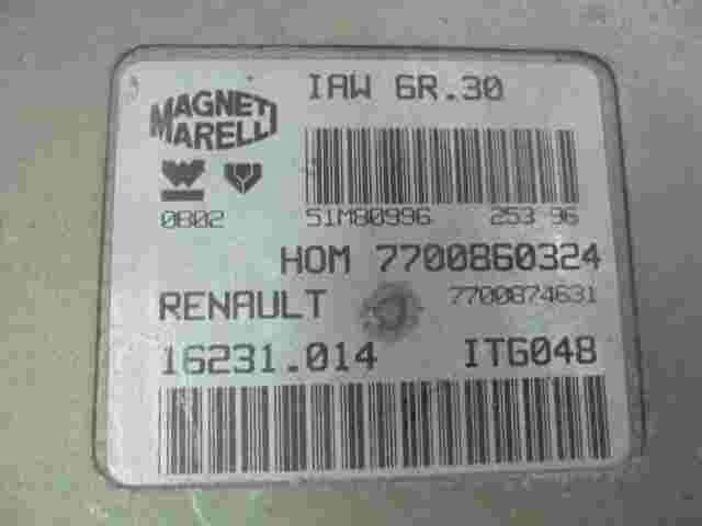 Motorsteuergerät Twingo Clio HOM7700860324 7700860324 7700874631 IAW6R30