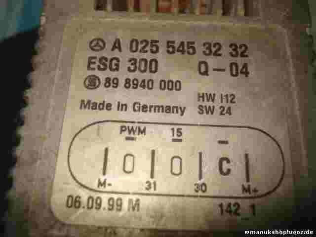 Steuergerät Elektrolüfter Mercedes W168 W210 A0255453232  898940000 ESG300 Q-04