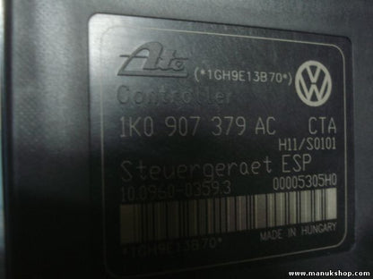 ABS Steuergerät Golf MK5 Touran Caddy ATE 10096003593 1K0907379AC 1K0907375AC
